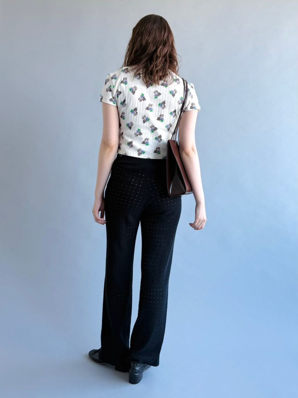 YUHAN WANG/ユハン・ワン】purr kitty print topのコーディネート