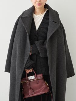 CASHEEP LONG コートのコーディネートスナップ（MIO）｜Deuxieme