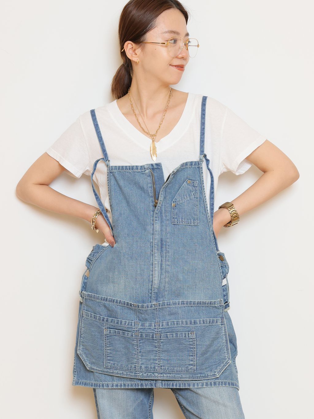 PERFECT WHITE TEE/パーフェクトホワイトティー】Vネック Tシャツの