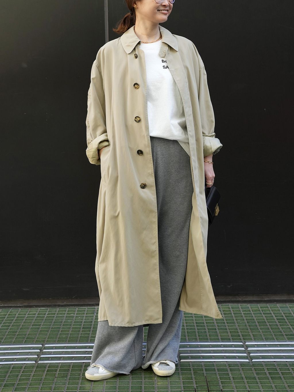 MaisonMargela メゾンマルジェラ　40 アイボリー　ロングコート MAISON MARGIELA/メゾン マルジェラ】 TRENCH COATのコーディネート