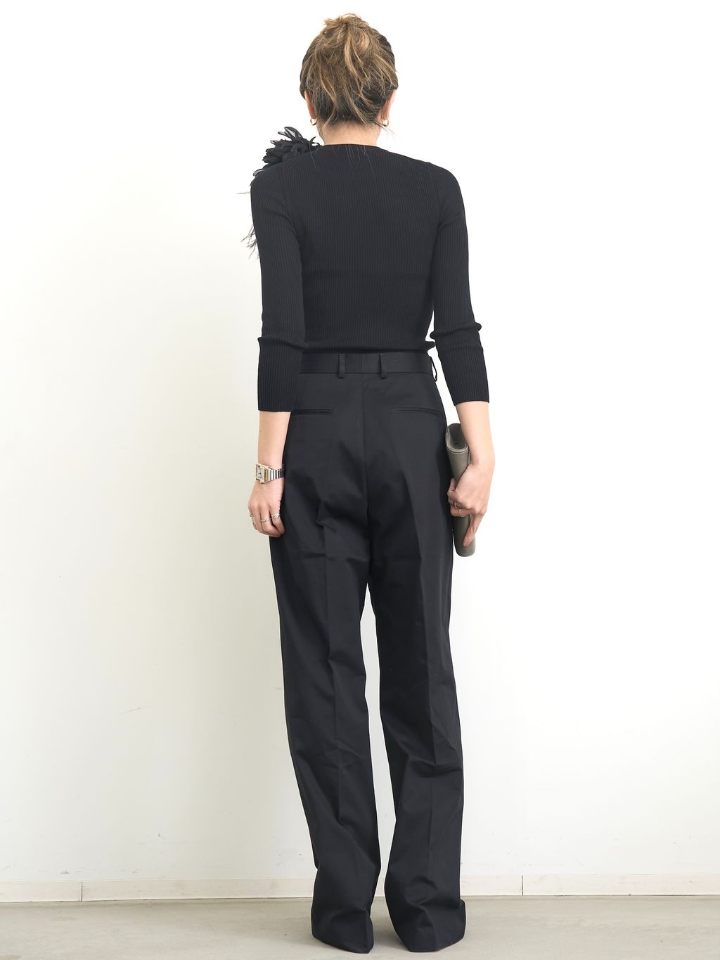 INDRESS/インドレス】 COTTON TWIL WIDE PANTSのコーディネート