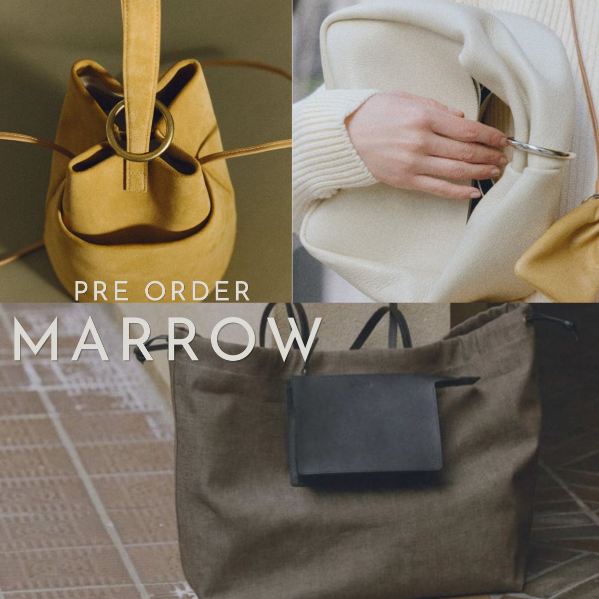 PRE ORDER】MARROW｜ミニマルな美しさを纏う日本製バッグ｜BOICE LADYS