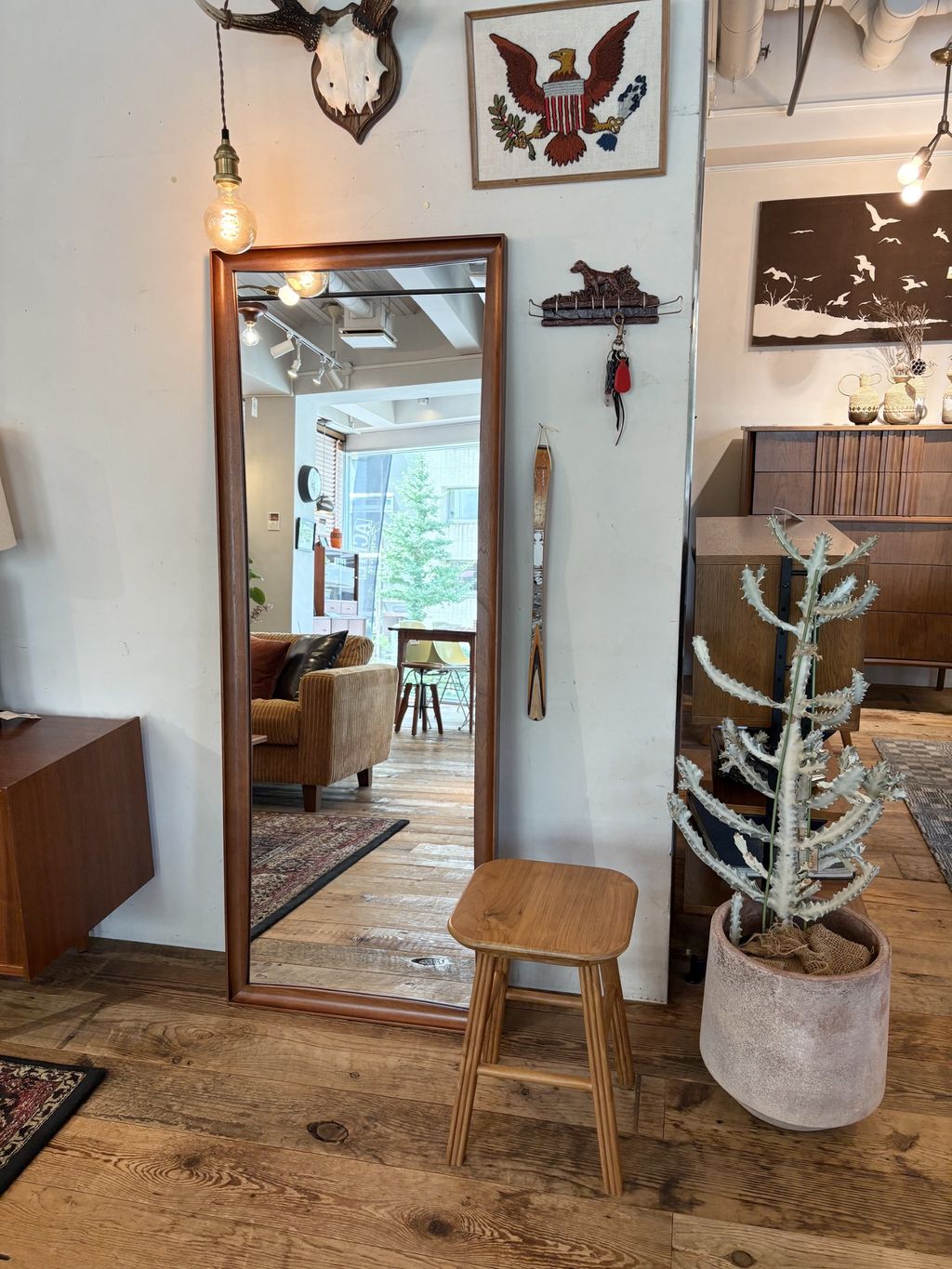 予約》《大型家具》TRESTLES STYLE MIRROR トラッセル ミラーの