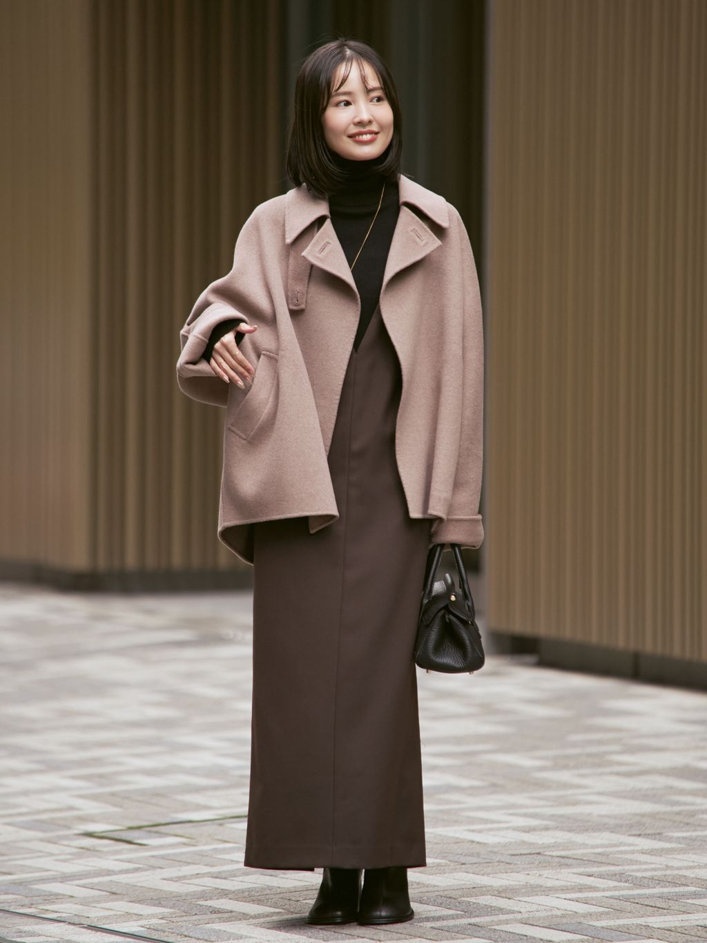 追加》Super160s リバードルマンショートコートのコーディネート