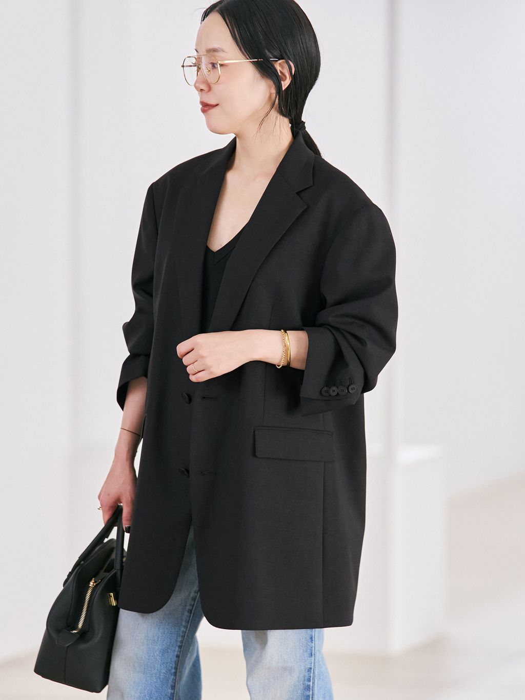 予約》Masculine Oversized ジャケットのコーディネートスナップ