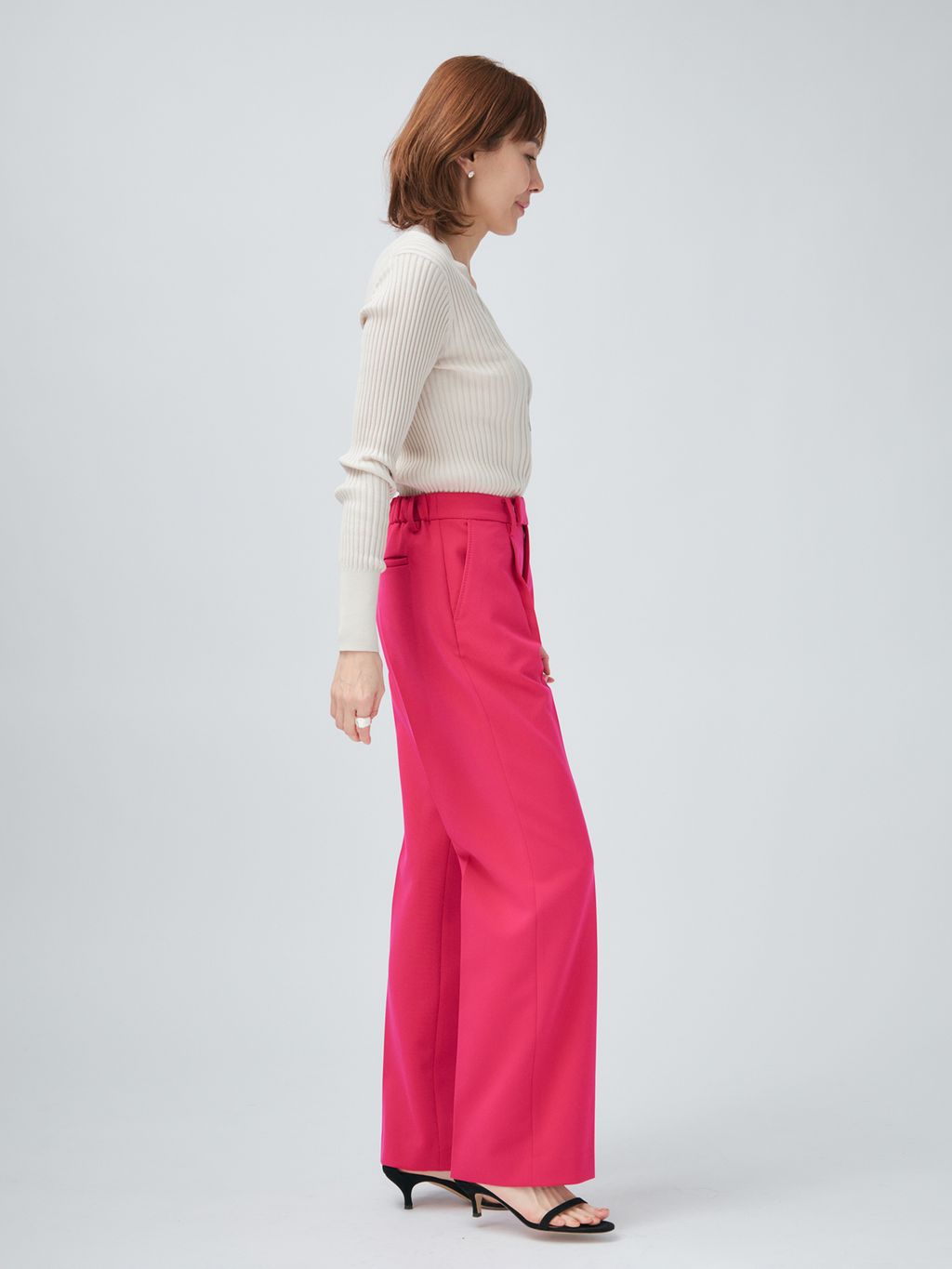 追加3予約》ダブルクロスストレッチパンツのコーディネートスナップ