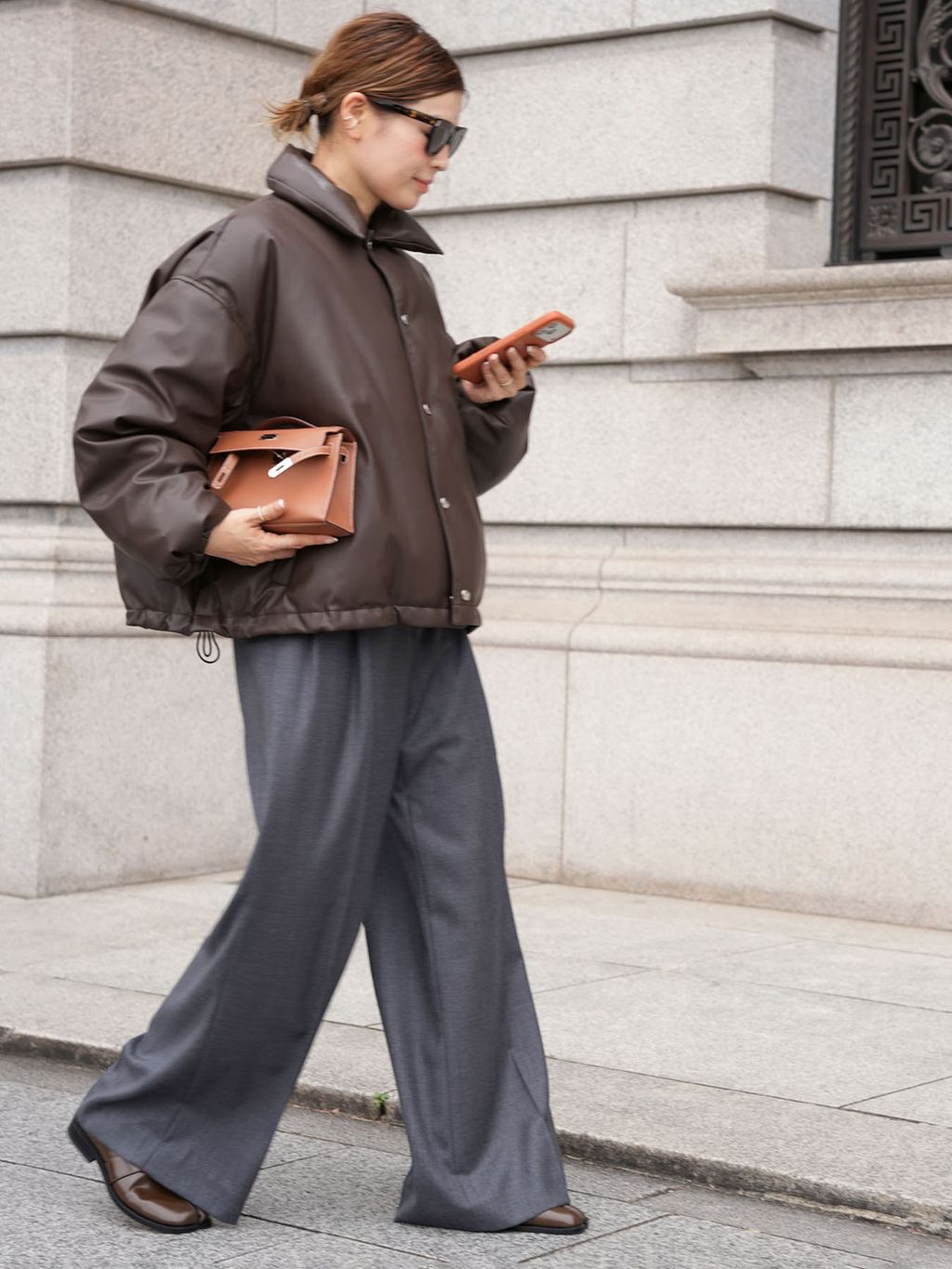 メル　　CALUX/キャラクス】SHORT COACH JACKET CALUX/キャラクス】SHORT COACH JACKETのコーディネートスナップ（HIRO