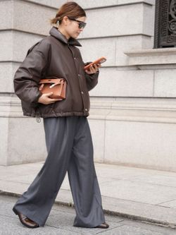 CALUX/キャラクス】SHORT COACH JACKETのコーディネートスナップ（HIRO