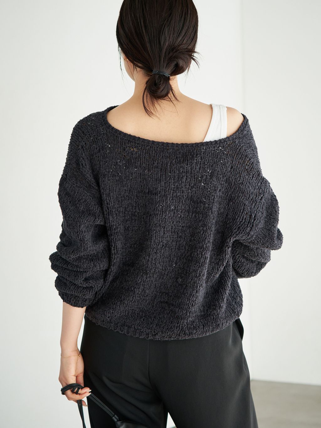 追加予約》Fringe yarn カーディガン 2のコーディネートスナップ（risa