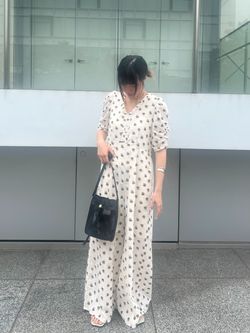 別注》ne Quittez pas / ヌキテパ Cotton Dobby Stripe Flower Print