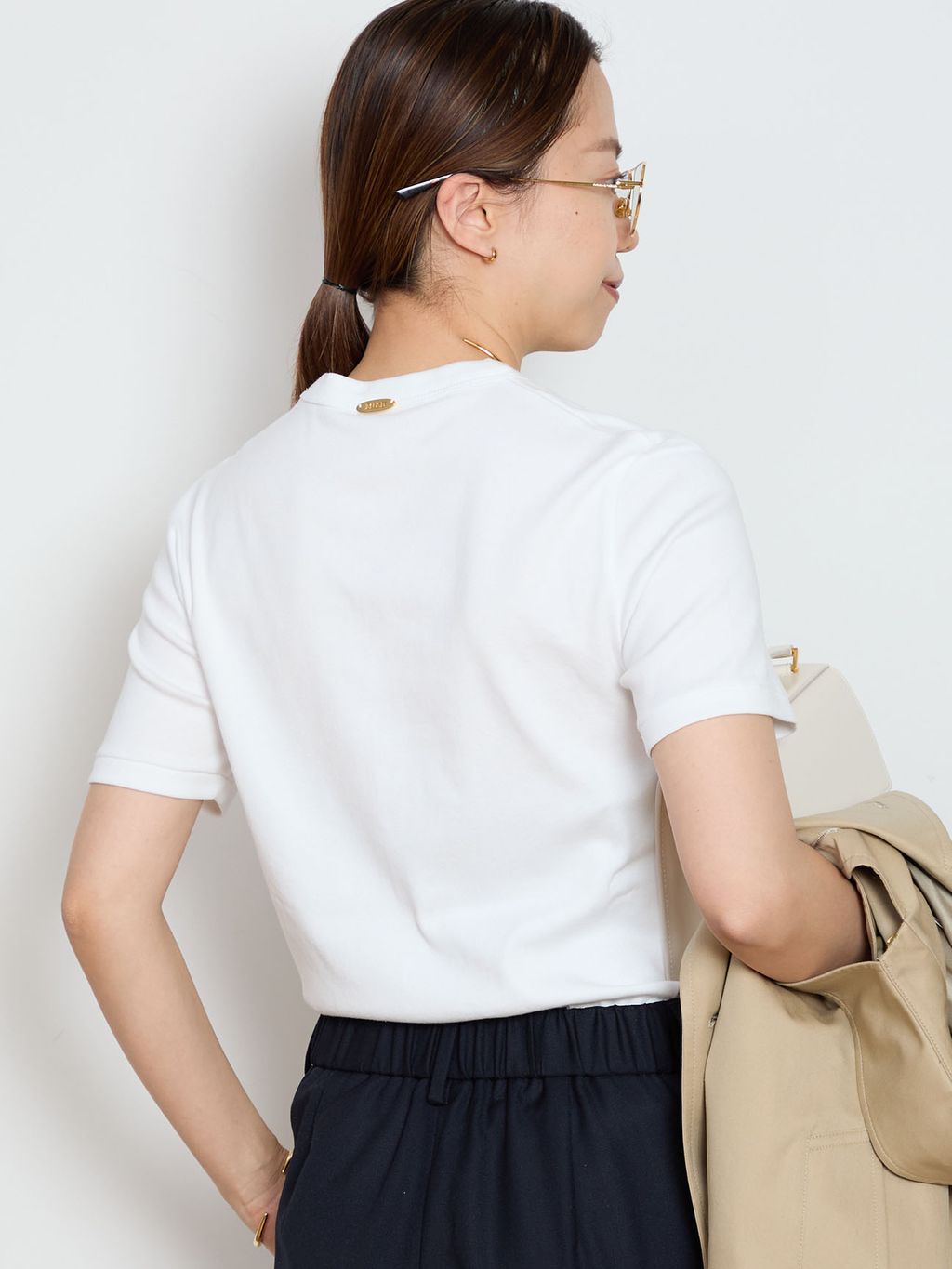 AESTHETIC クルーネックTシャツのコーディネートスナップ（HASE