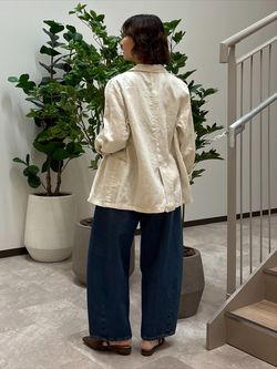 追加4》手洗い可 / フレンチリネンテーラードジャケットの