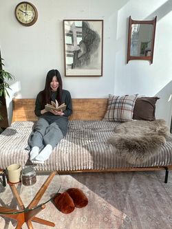 予約》《大型商品》HABITAT SOFA BED 200cm BEIGE ハビタソファ ベット