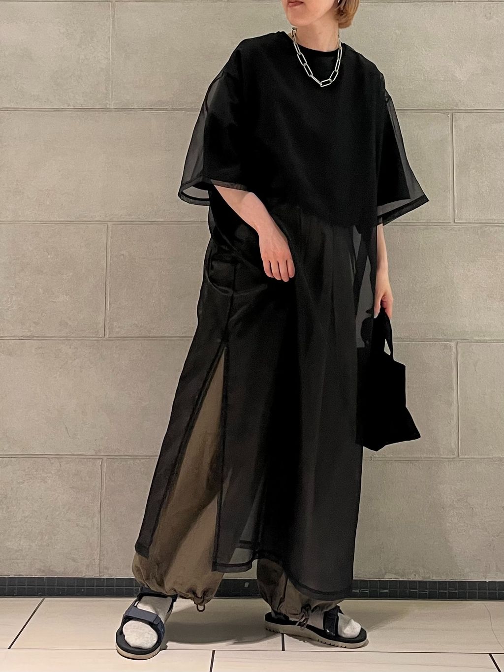 SUNDAY Sheer T-ワンピースのコーディネートスナップ（K.M）｜journal