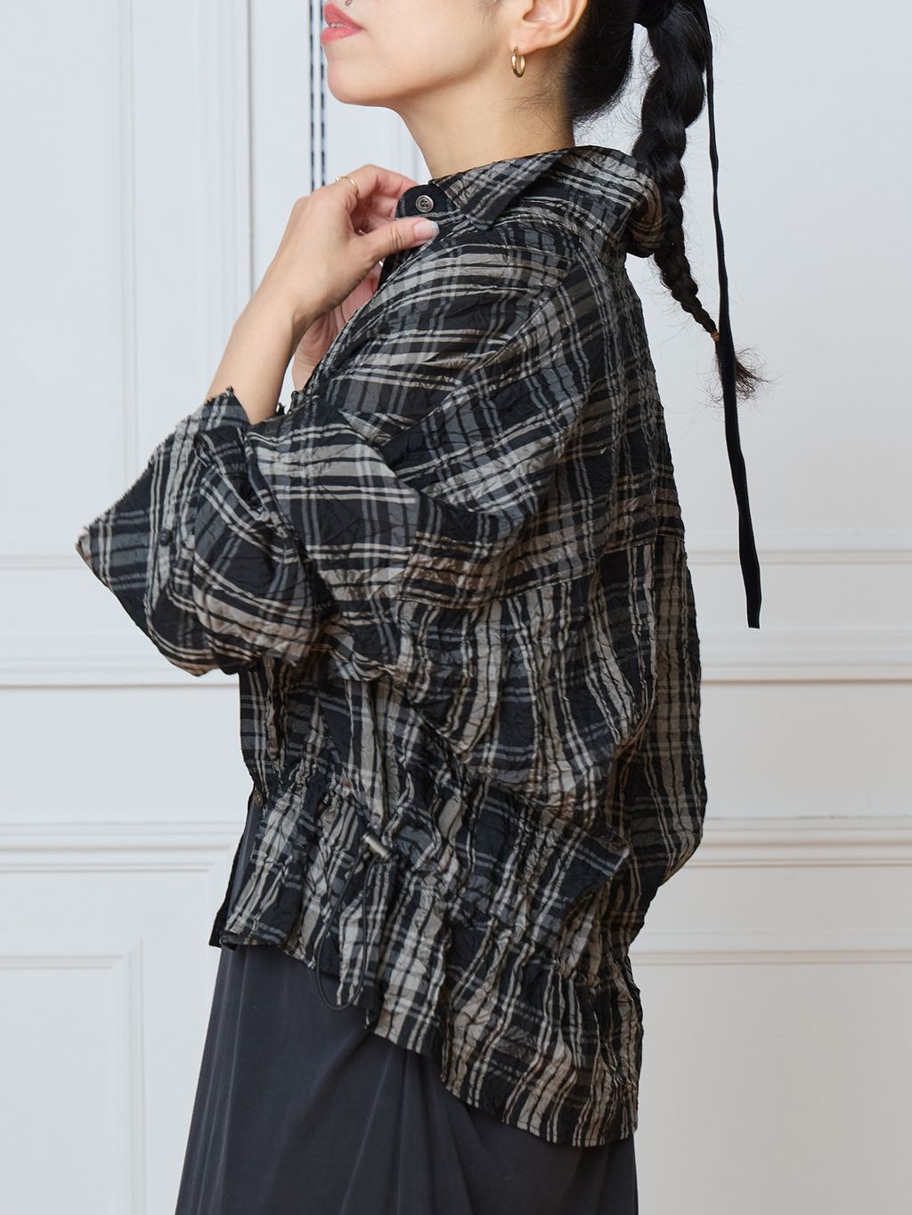 予約》IENA LA BOUCLE フィブリルカットスカートのコーディネート
