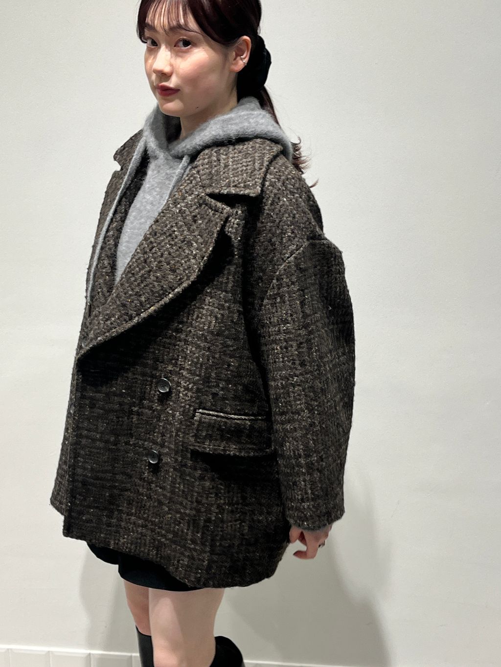 LA TORRE チェックコートのコーディネートスナップ（yumeka）｜IENA