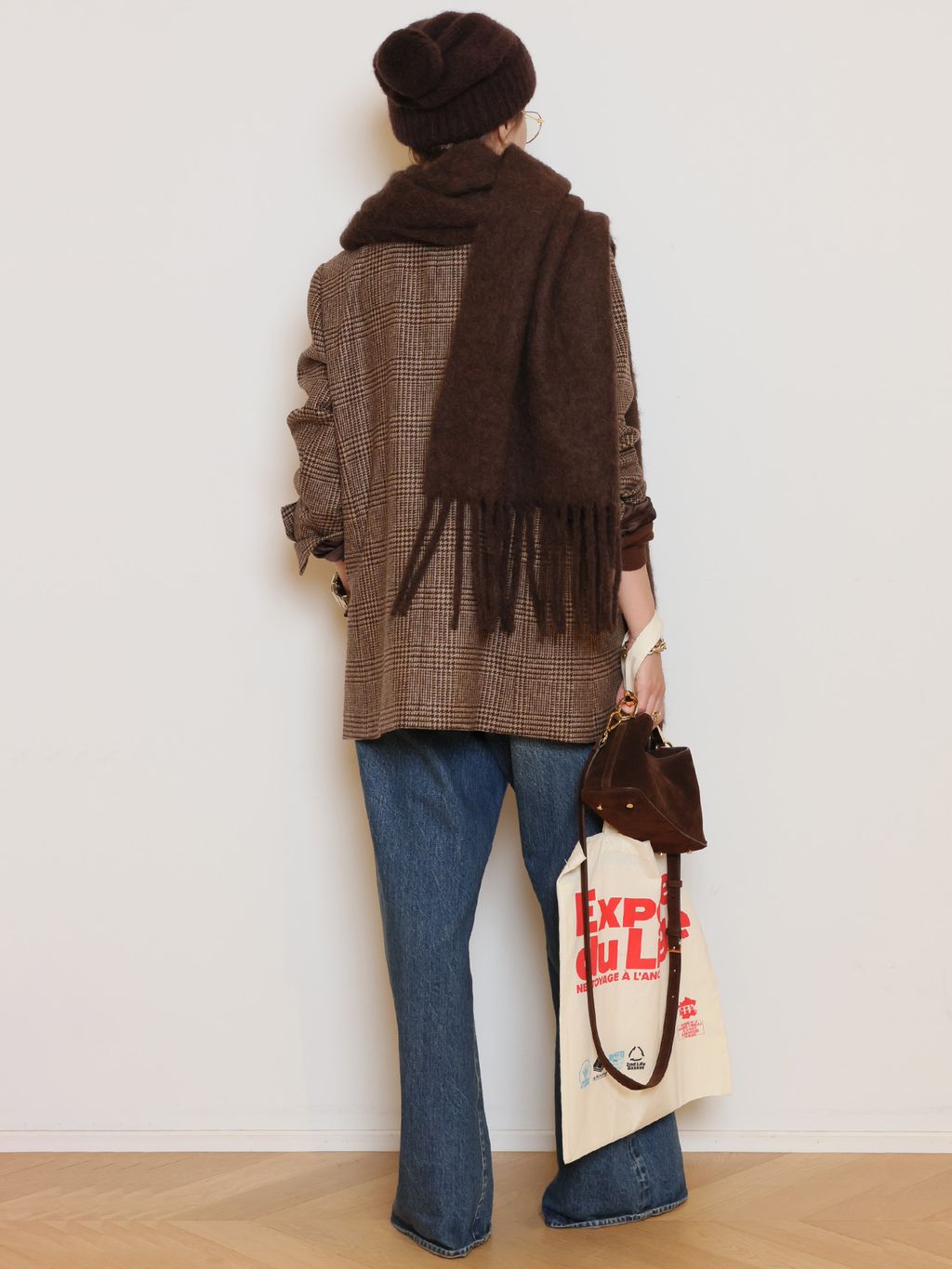 WISH クルーネックプルオーバーのコーディネートスナップ（HASE