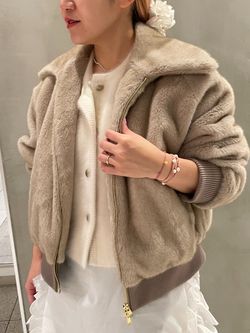 IENA LA BOUCLE eco ファーブルゾン ¥49,500 新品 IENA LA BOUCLE eco