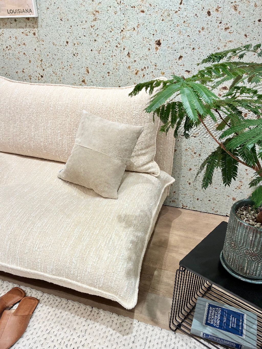 大型商品》PORTO SOFA Low W1200 (26IV) ポルトソファ アイボリーの