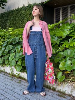 Gleamy/グリーミー デニムオーバーオールのコーディネートスナップ