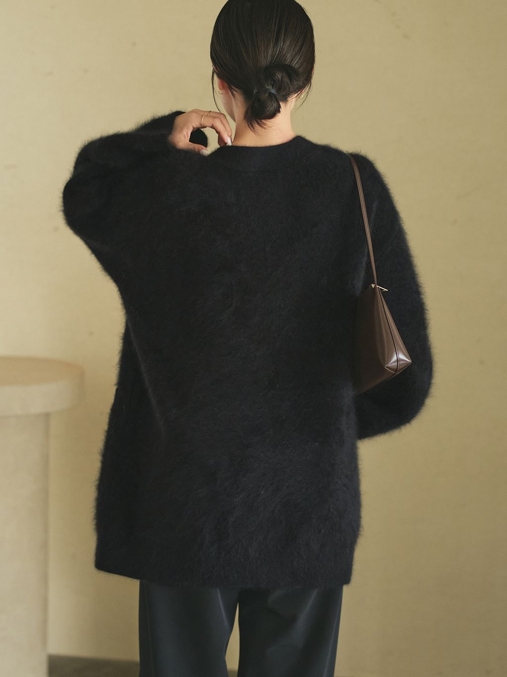 Fur Midi カーディガンのコーディネートスナップ（risa）｜Plage