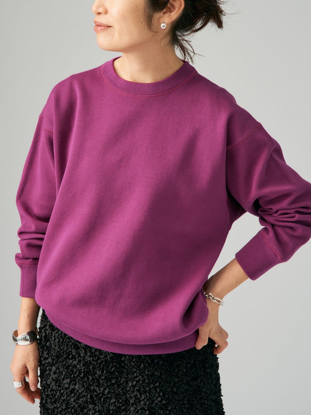 ダンボールニット スウェットのコーディネートスナップ（Woody