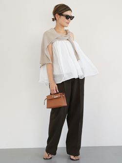 MARILYN MOON/マリリンムーン】dramatic cami Blouseのコーディネート