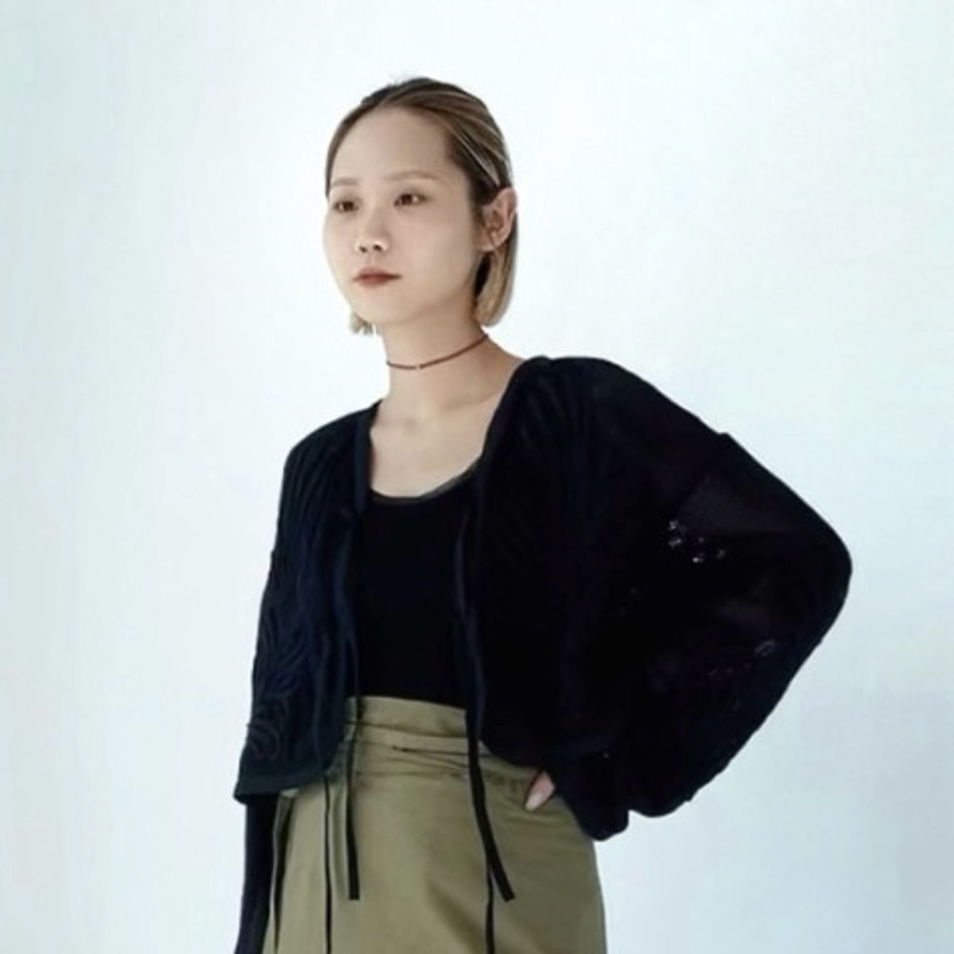 IENA LA BOUCLE ファーニットキャミソールのコーディネートスナップ