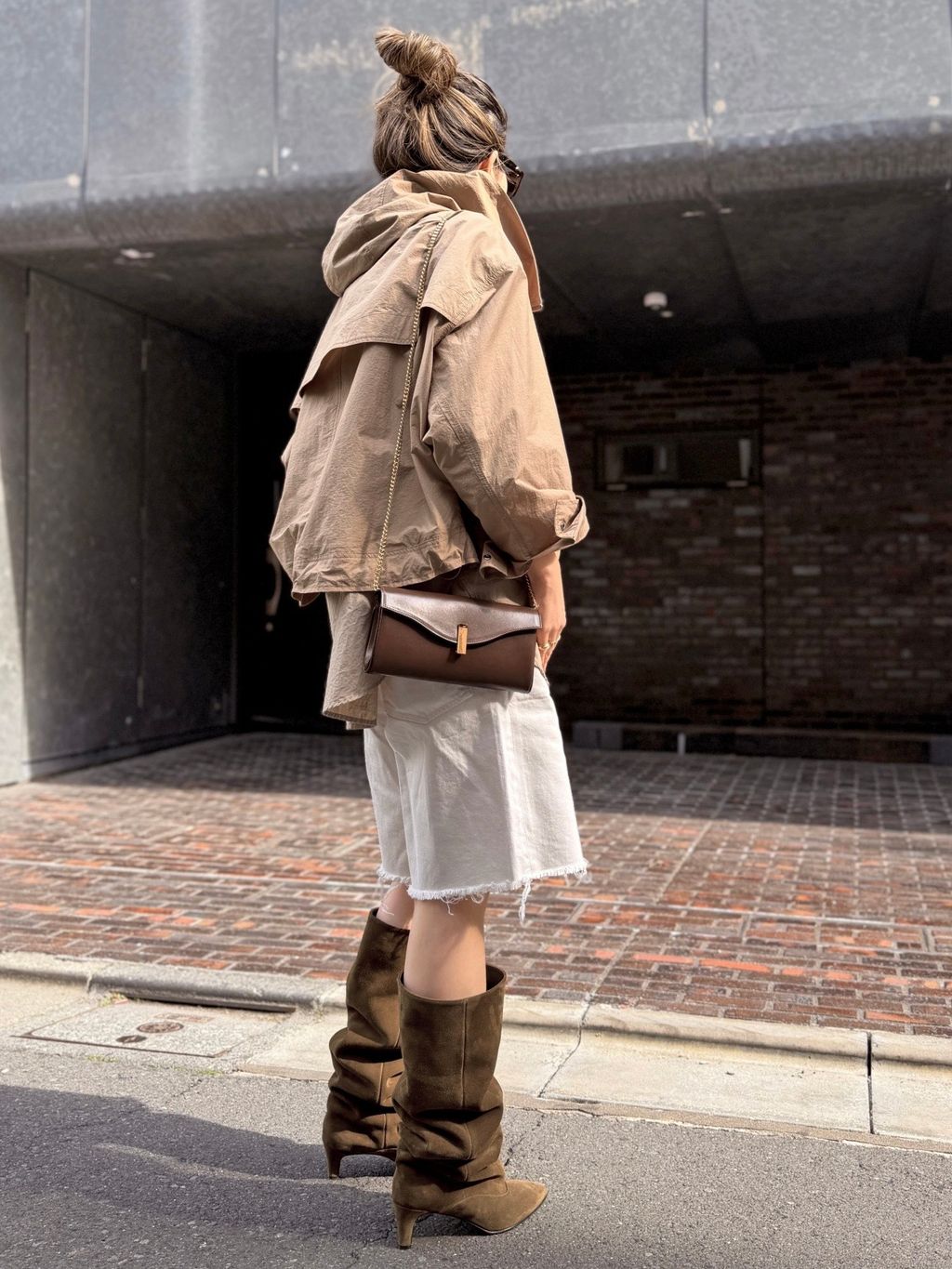 m*n様 L'Appartement ECOTTONY NYLON TRENCH MINITZ/ミニッツ】 NYLON BLOUSONのコーディネートスナップ（BUYER.N