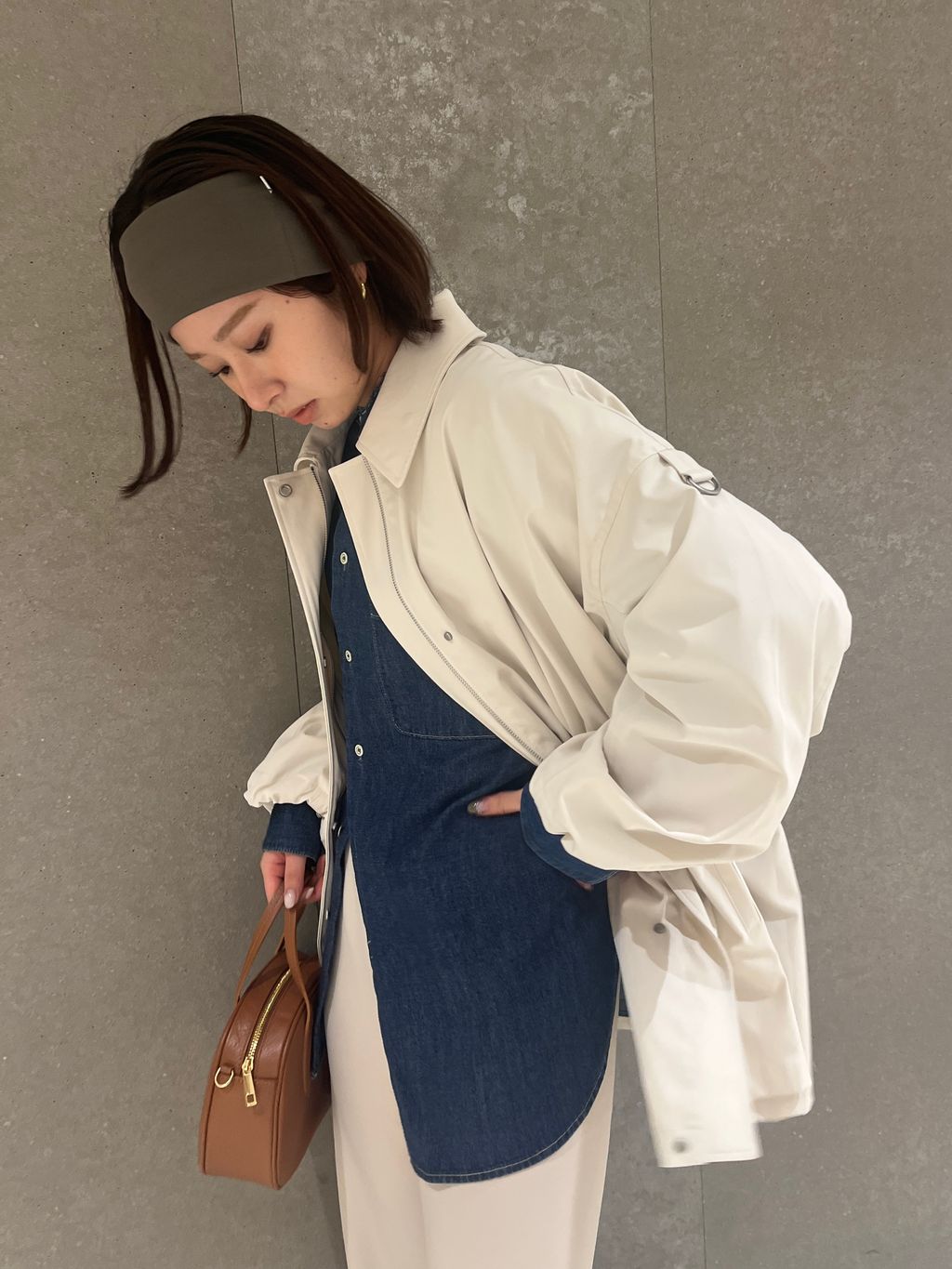 switch look blousonのコーディネートスナップ（Shino）｜SLOBE IENA