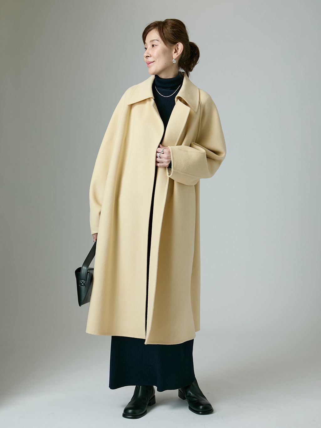 シャルムビーバーコートのコーディネートスナップ（VERMEIL Online