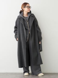 CASHEEP LONG コートのコーディネートスナップ（MIZU）｜Deuxieme