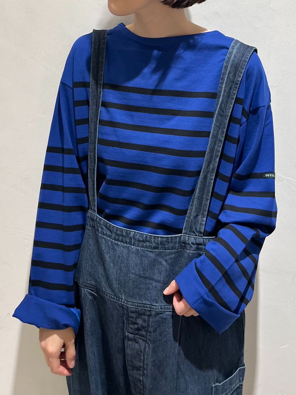 ジャーナルスタンダードラックス ミリタリーデニムベアトップ