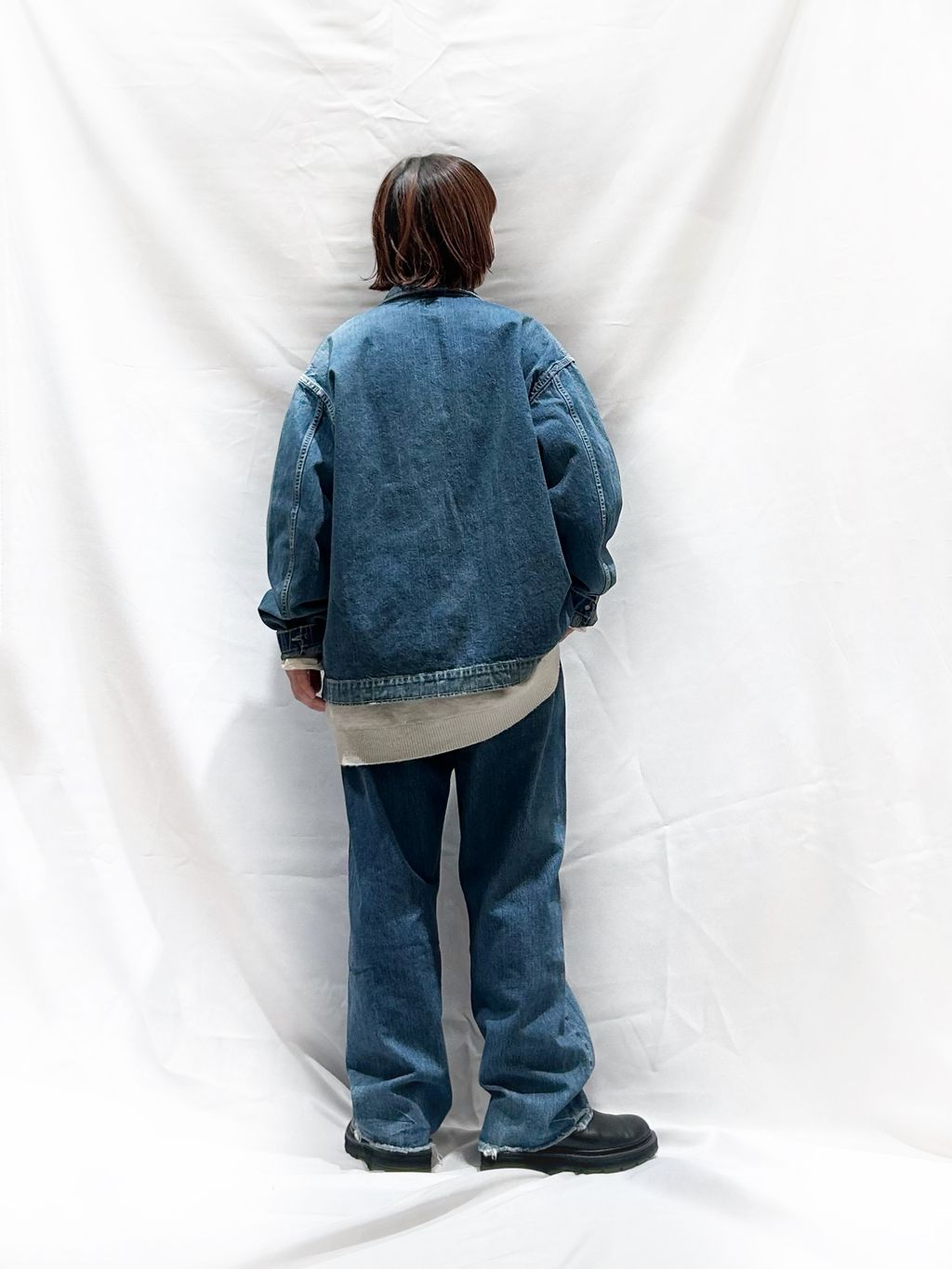 予約》【chimala】for luxe DENIM SHIRT JACKET（045）の