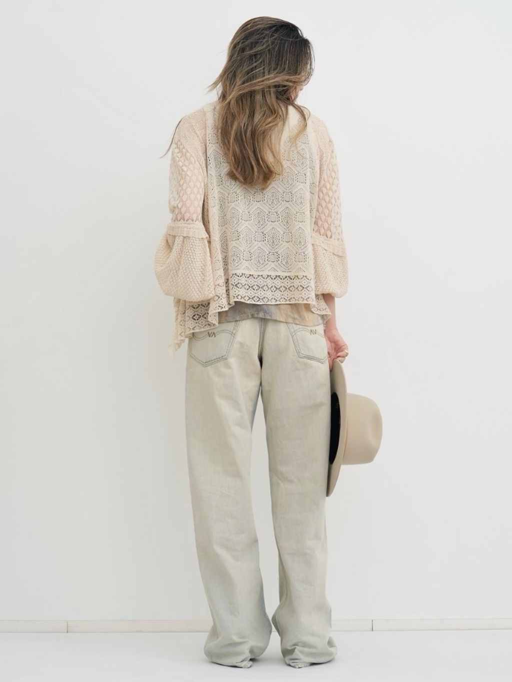 LOVE TANJANE/ラブ タンジェイン】 SILK JAZZY LACE TOPの
