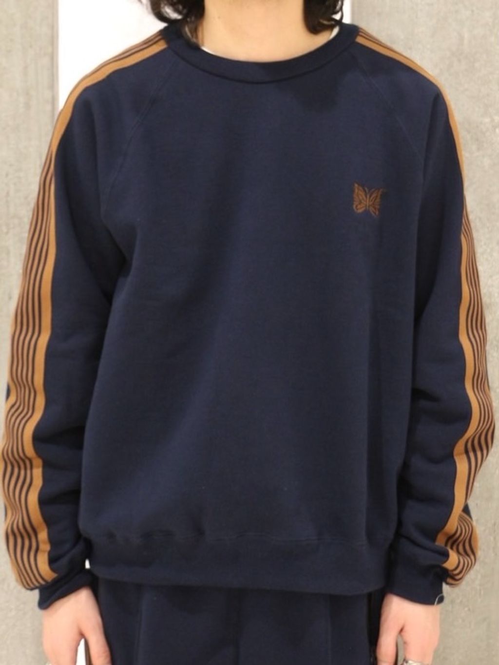 NEEDLES / ニードルズ 別注 トラッククルーネックスウェットの