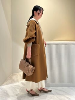 追加》接結タック編みフードプルオーバー2のコーディネートスナップ