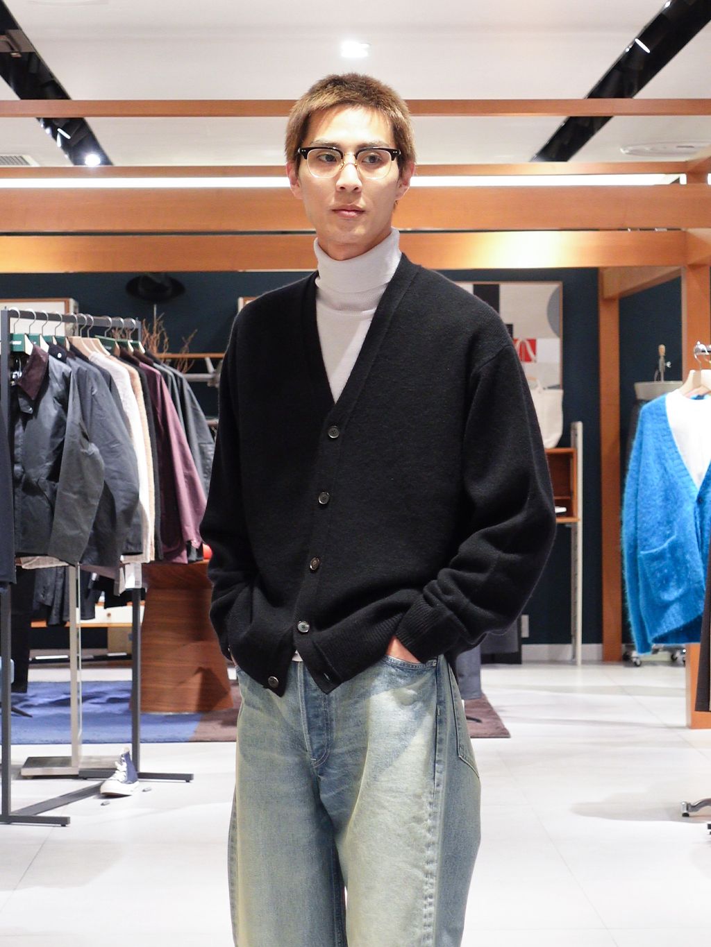AURALEE (オーラリー) BABY CASHMERE KNIT CARDIGANのコーディネート