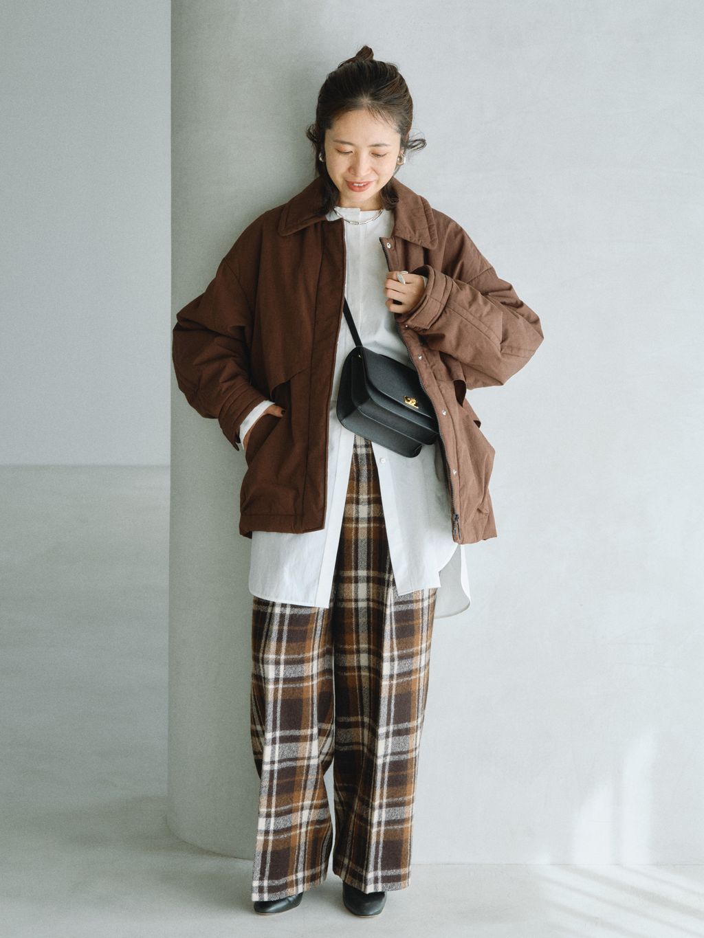 primaloft Cotton ナイロンブルゾンのコーディネートスナップ（Woody