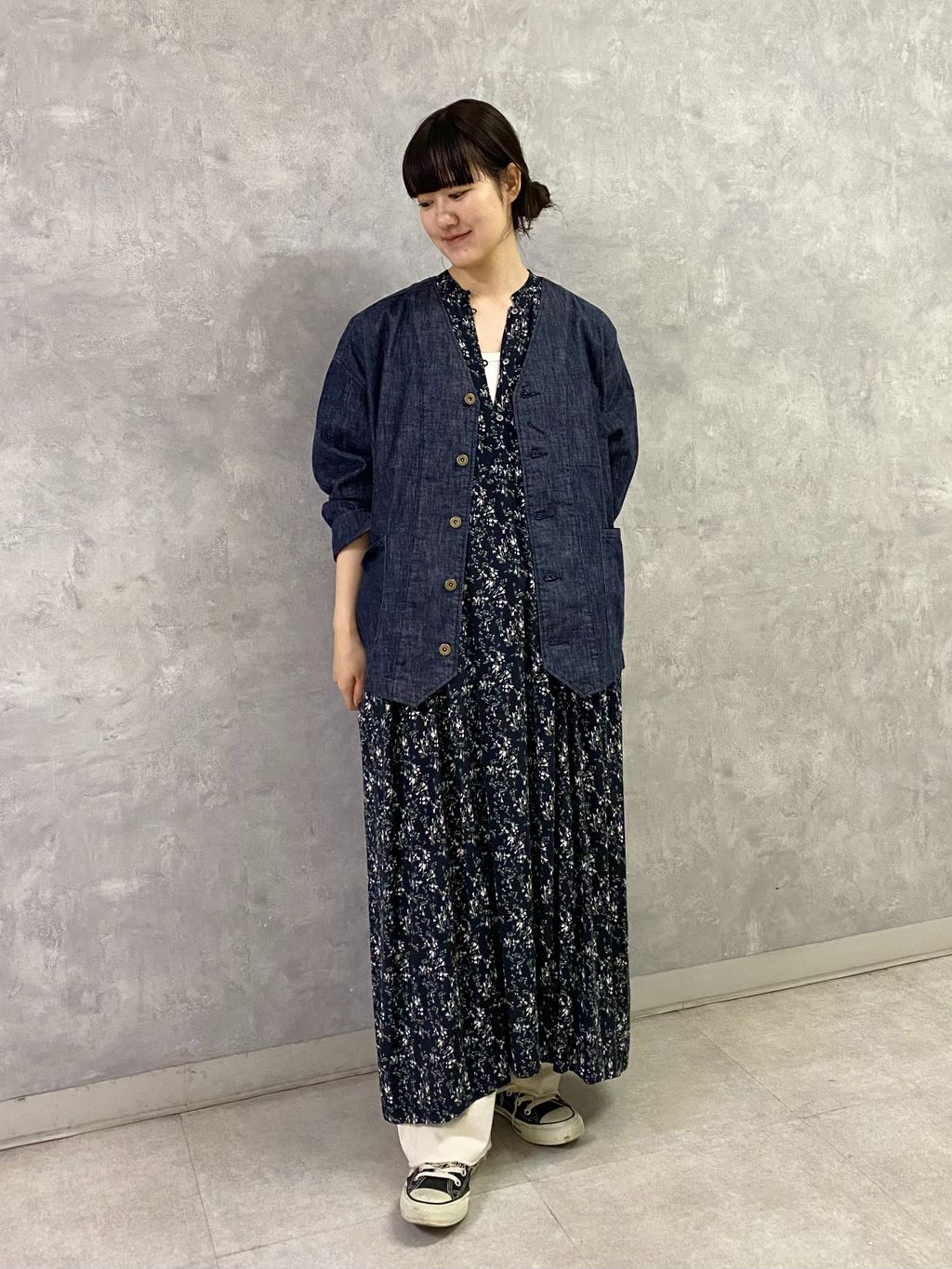 フラワー ampleプルワンピースのコーディネートスナップ（A.S