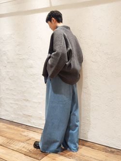 12OZデニム ライズパンツのコーディネートスナップ（N.N）｜journal