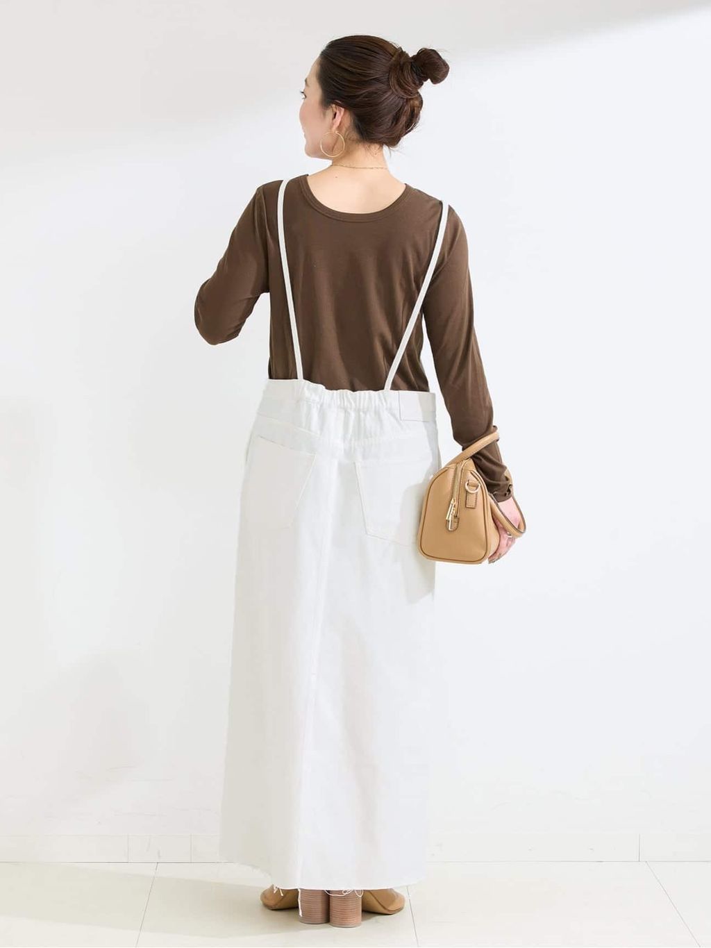 完売ウォッシャブル / デュ ジュール SQUARE JEAN PINAFORE ウォッシャブル / DU JOUR / デュ ジュール SQUARE JEAN PINAFOREの