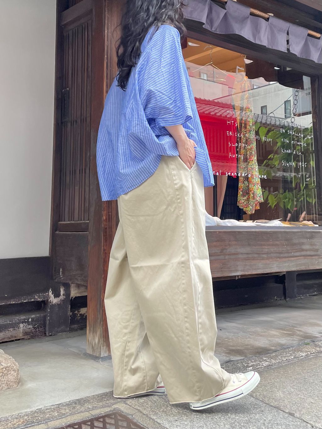 追加》チノ スウィッチパンツのコーディネートスナップ（A.Y