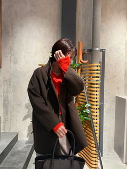 予約》MANTECO スタンドショートコートのコーディネートスナップ（AH