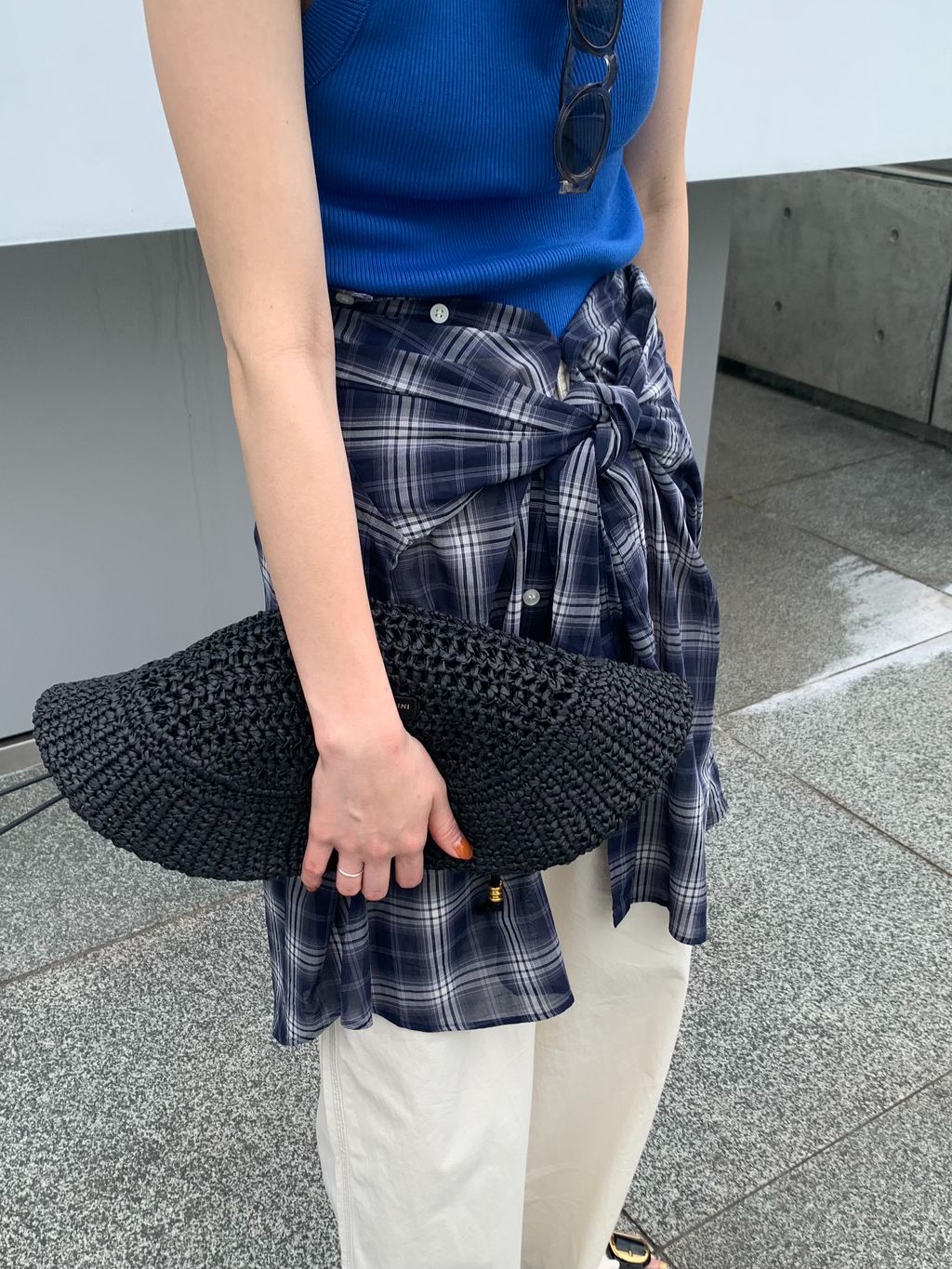 新色有り / 追加》18Gリブニットタンクのコーディネートスナップ