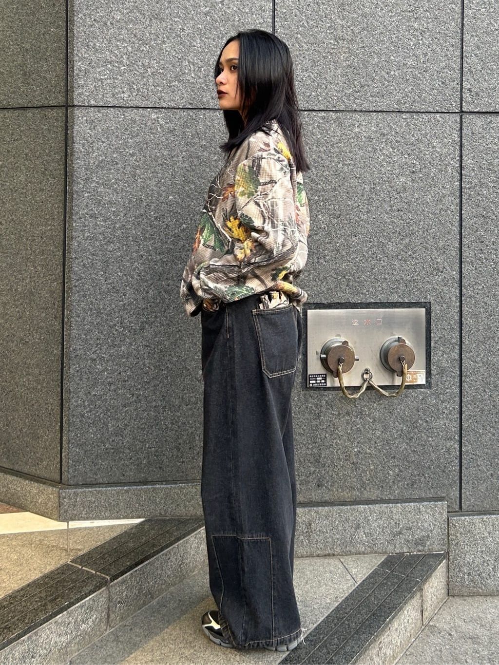 VALLAD / バラッド】カモ サーマル ロング Teeのコーディネート