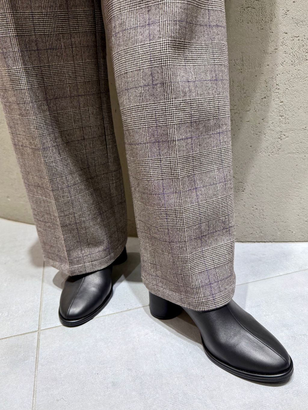 追加》フォックスウールミックスロングリブタートルプルオーバーの