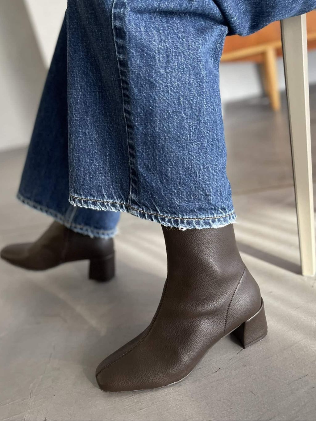 追加3》5cmスクエアフィットショートブーツのコーディネートスナップ