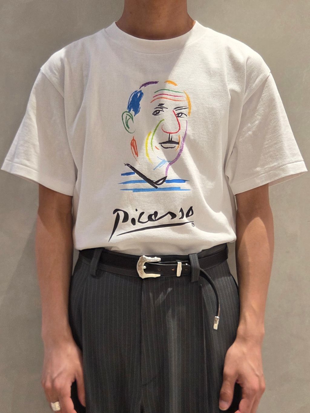 Pablo Picasso(パブロ・ピカソ) 別注 アート プリント Tシャツの