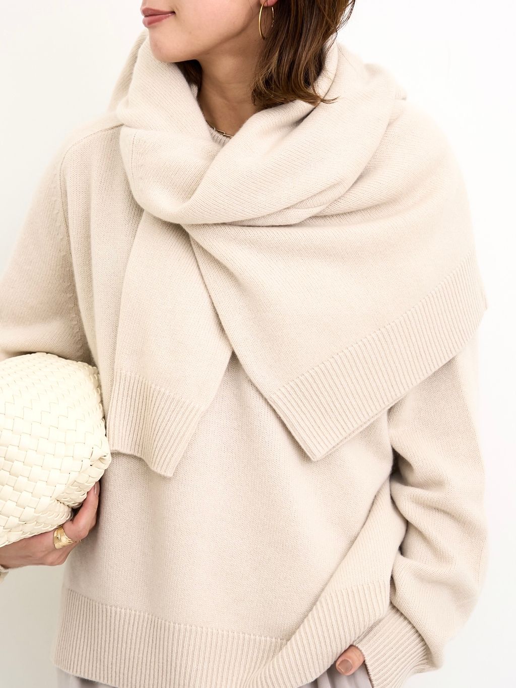 SOFT GOAT/ソフト ゴート】 Boyfriend Crewneck Knitのコーディネート